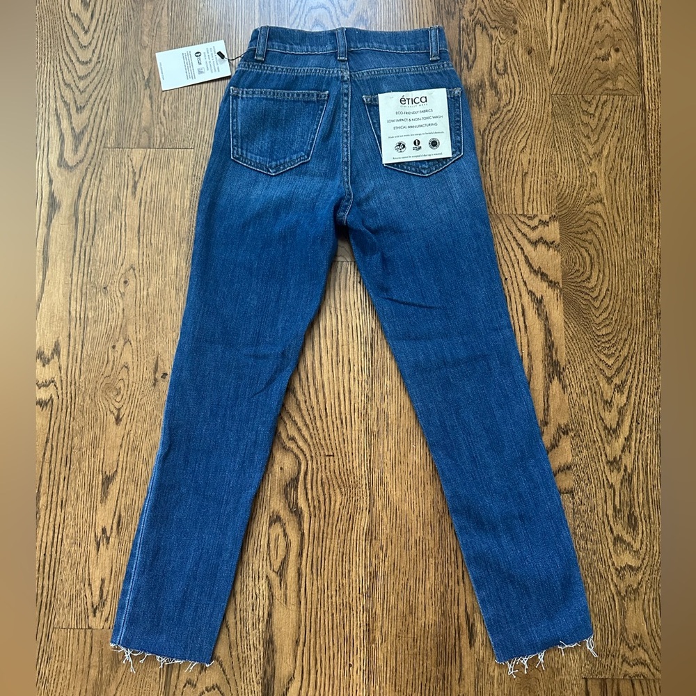 NWT Ética Blue Skinny Jeans Classic Style size 23/24 or size 1 - Picture 2 of 6
